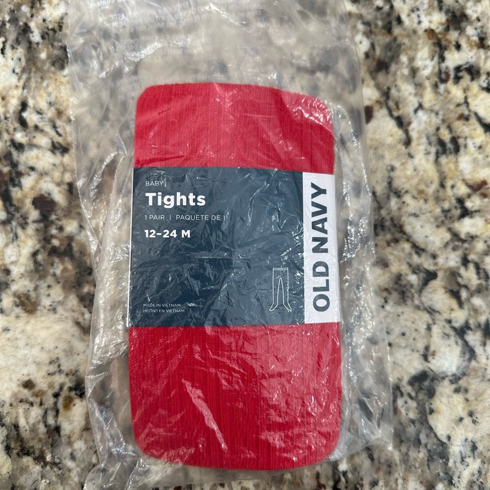 Old Navy Red Baby Tights